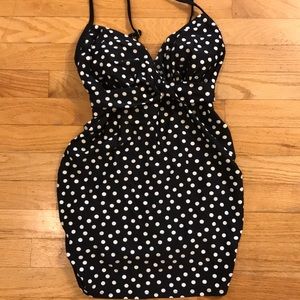 Liz Lange polka dot maternity bathing suit top